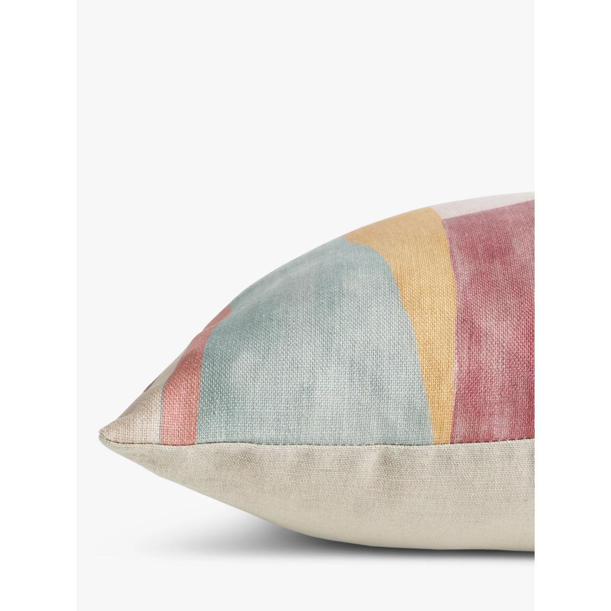 John Lewis & Partners Structure Linen Cushion, Multi – image 3
