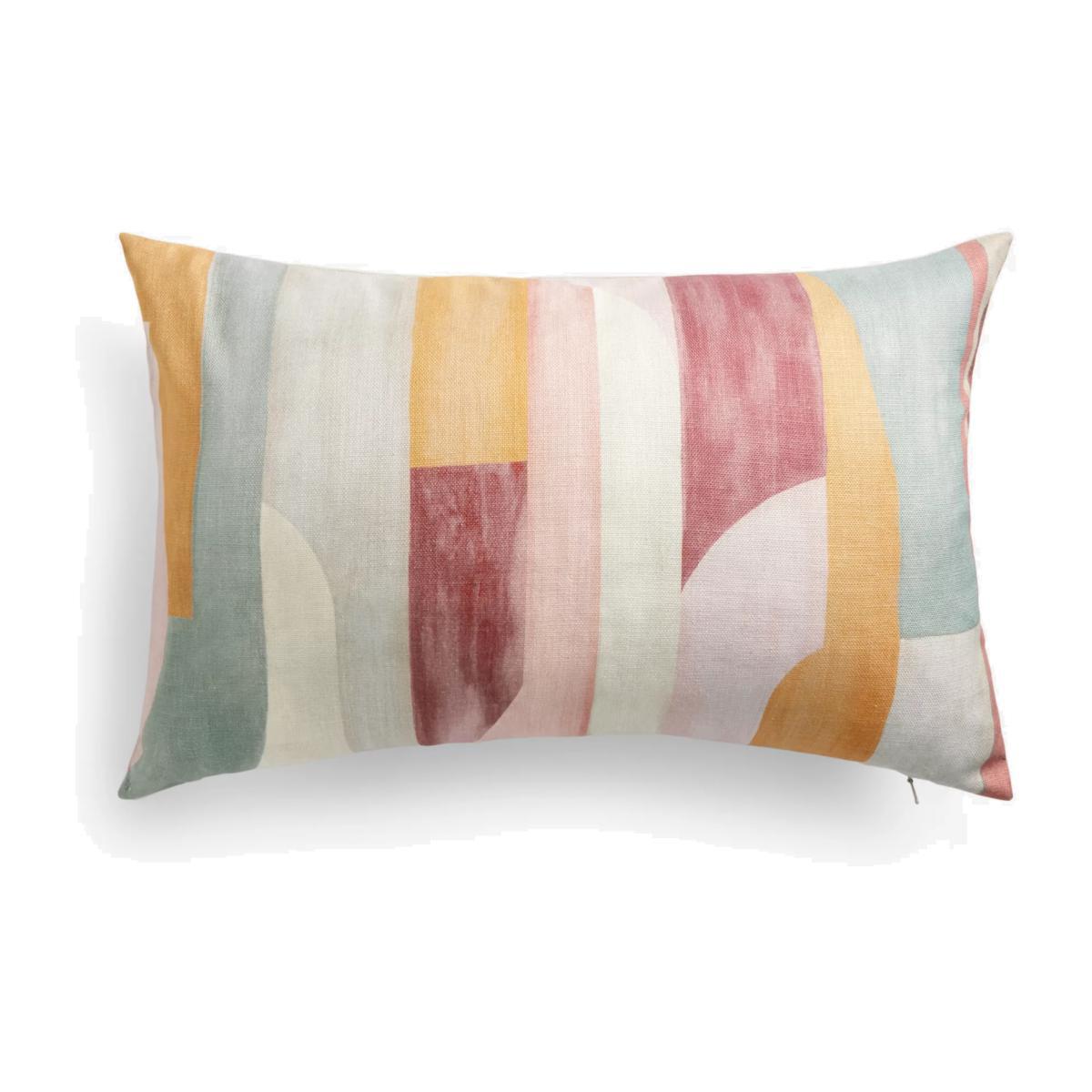 John Lewis & Partners Structure Linen Cushion, Multi – image 1