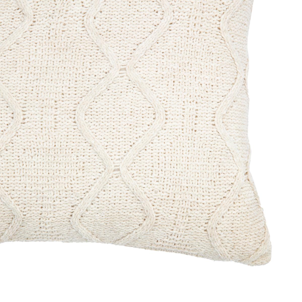 Chenille Cable Cushion - Cream – image 6