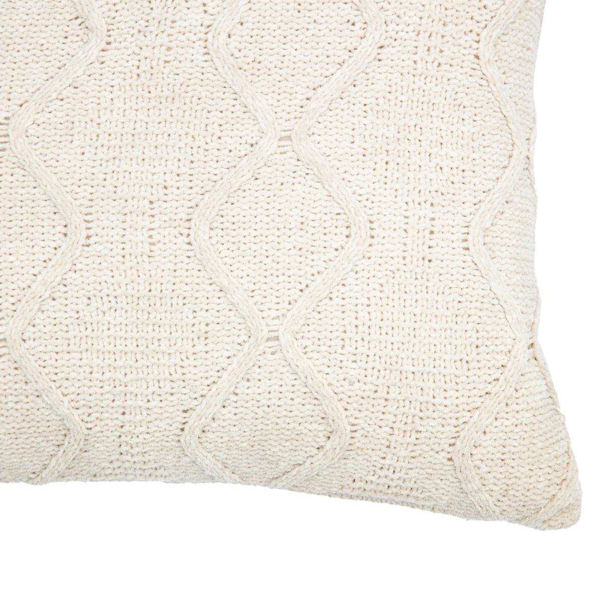 Chenille Cable Cushion - Cream – image 9