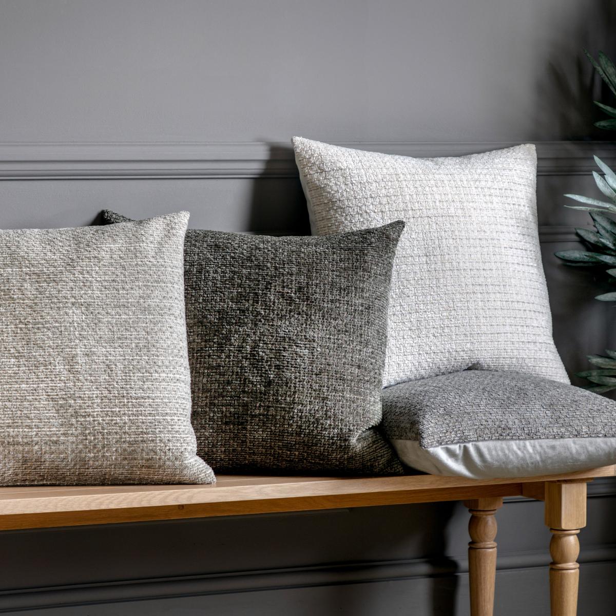 Chenille Cushion - Taupe – image 4