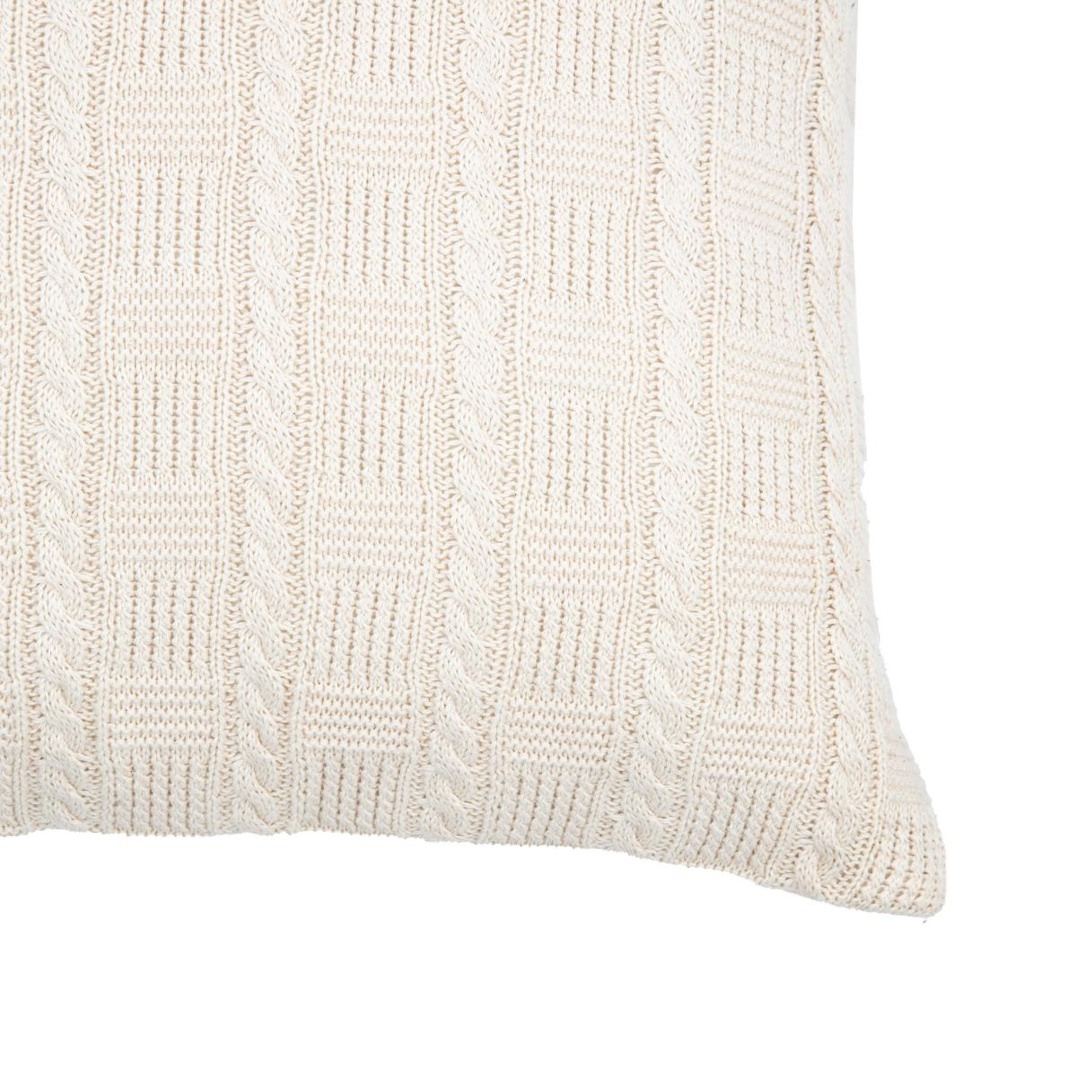 Cotton Cable Cushion - Cream – image 5
