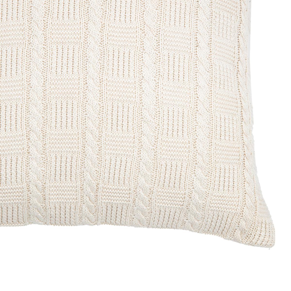 Cotton Cable Cushion - Cream – image 9