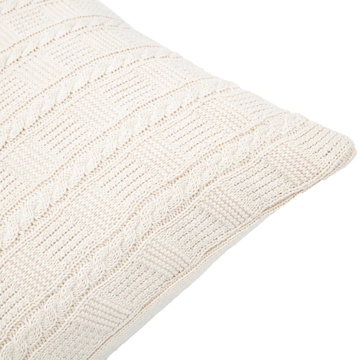Cotton Cable Cushion - Cream – image 10
