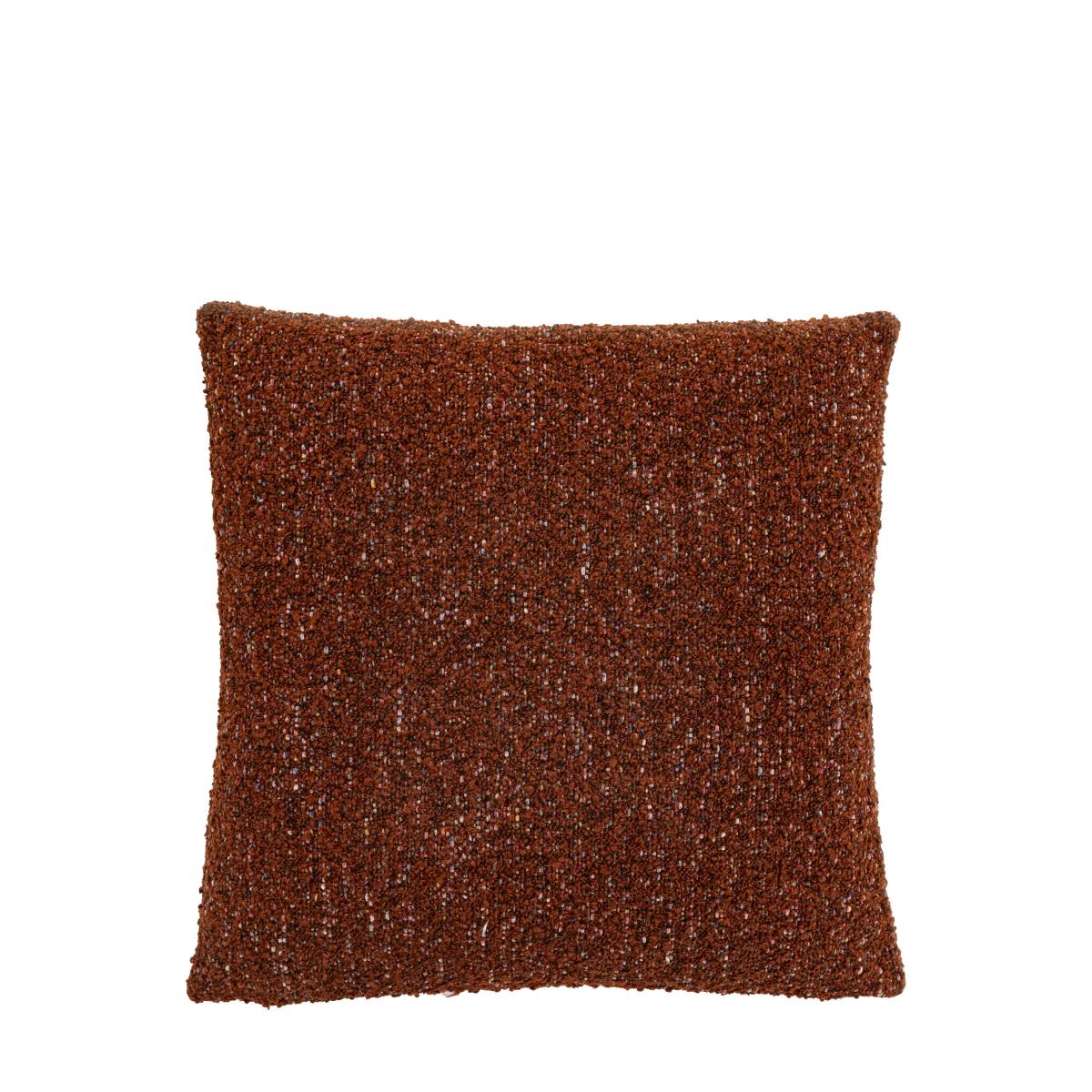 Boucle Knife Edge Cushion - Rust – image 2