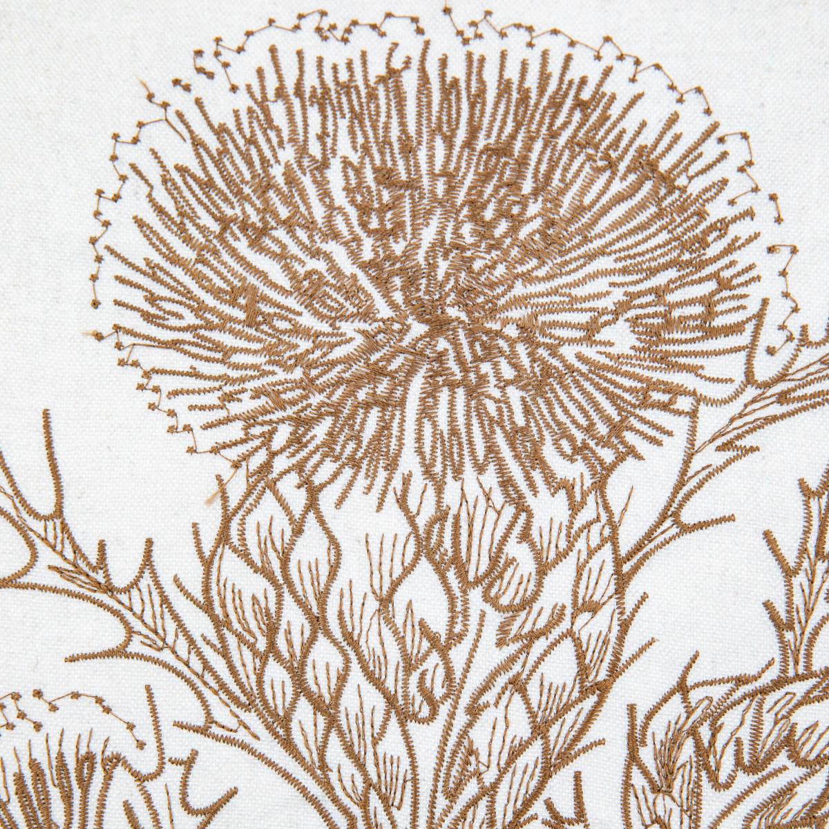 Natural Thistle Cushion Embroider – image 2