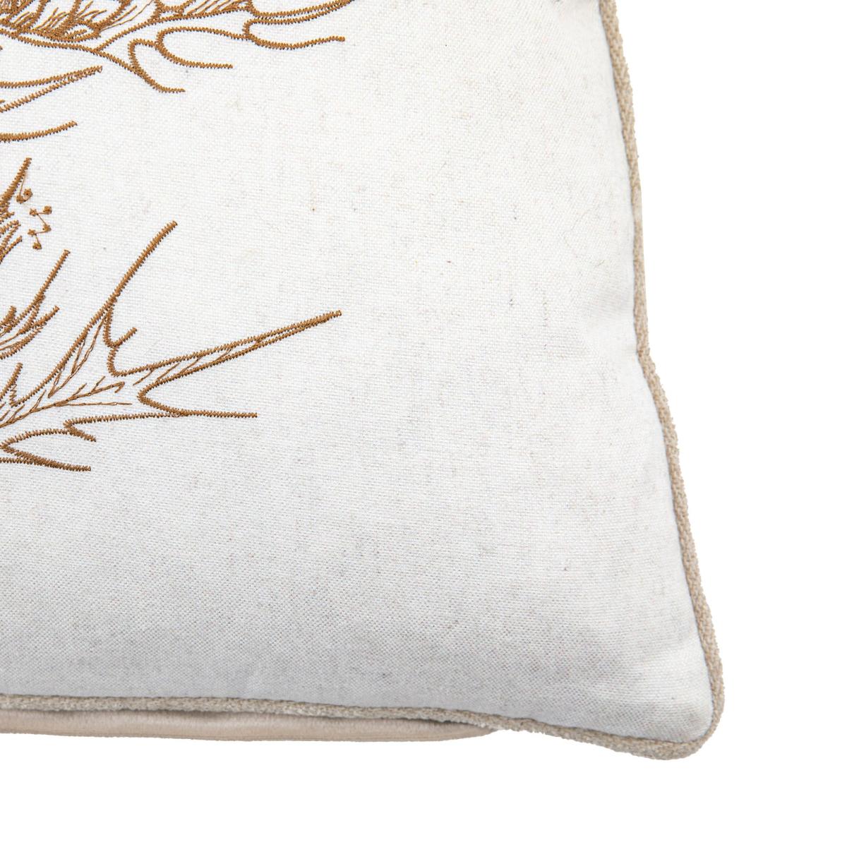 Natural Thistle Cushion Embroider – image 5