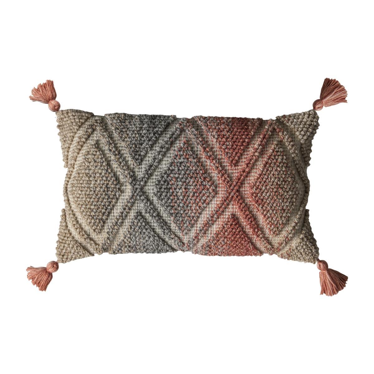 Ortega Ombre Cushion - Burnt Orange