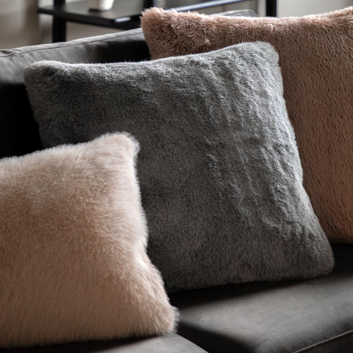 Roscose Faux Fur Square Cushion – image 1