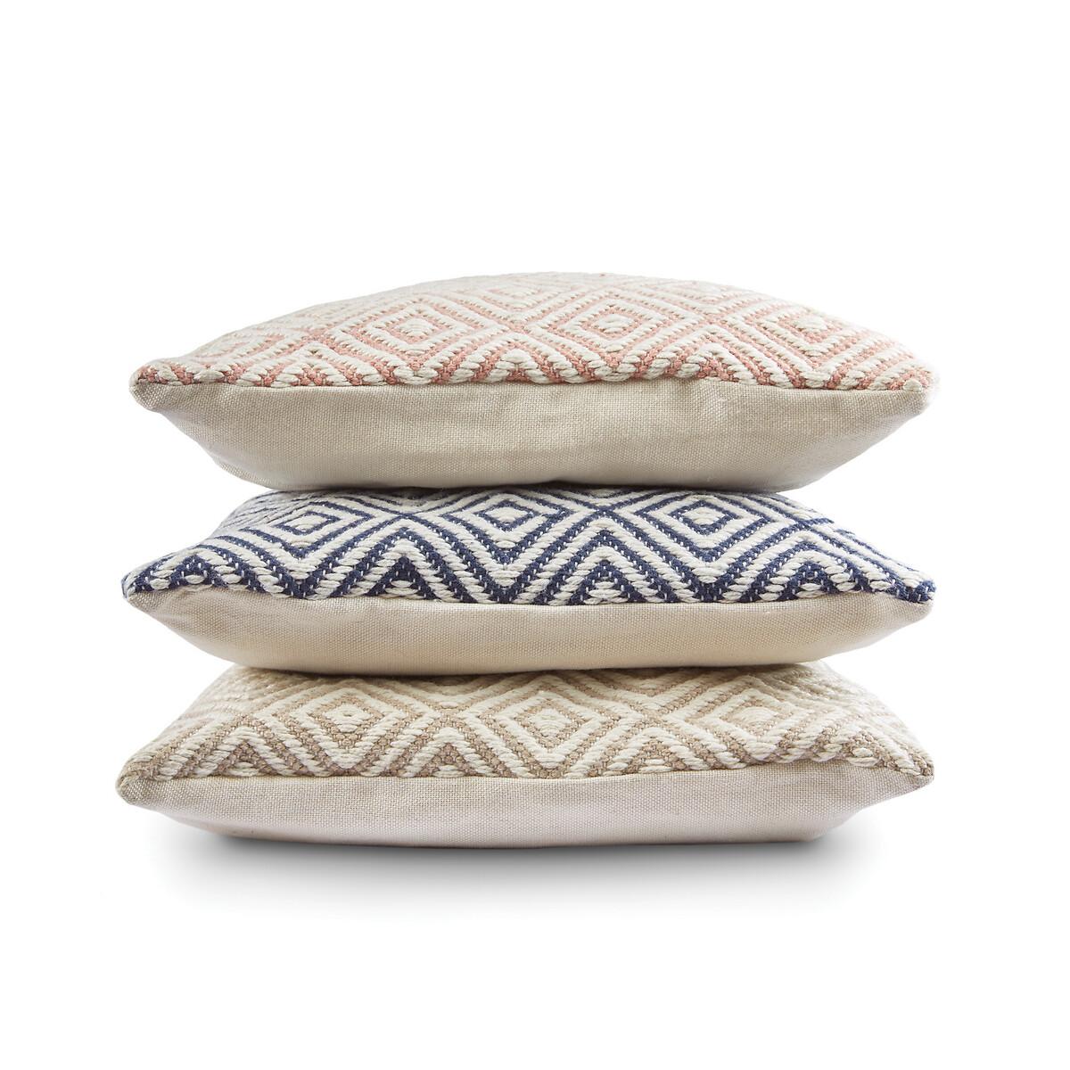 Outdoor/Indoor Geometric Woven Cushion - 100% Recycled 45x45cm – image 2