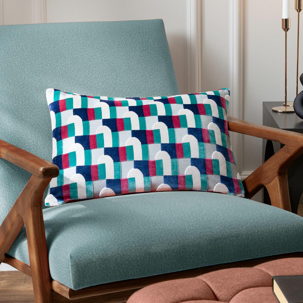Keela Cut Velvet Cushion – image 1