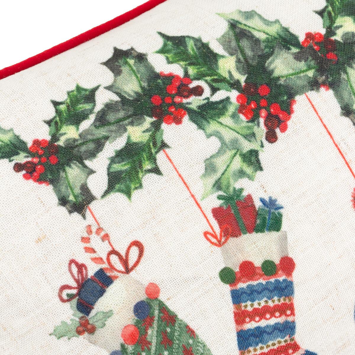 Evans Lichfield Winter Warmers Piped Filled Cushion – image 4