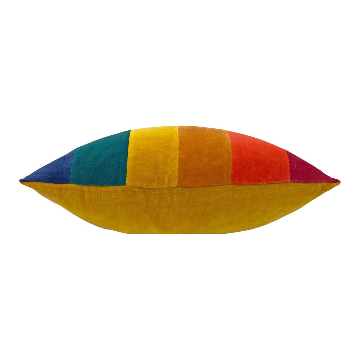 Rainbow Cotton Velvet Filled Cushion 30x50cm – image 3