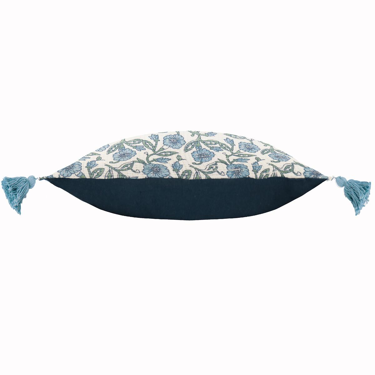 Delphine Floral Tasselled Filled Cushion – image 3