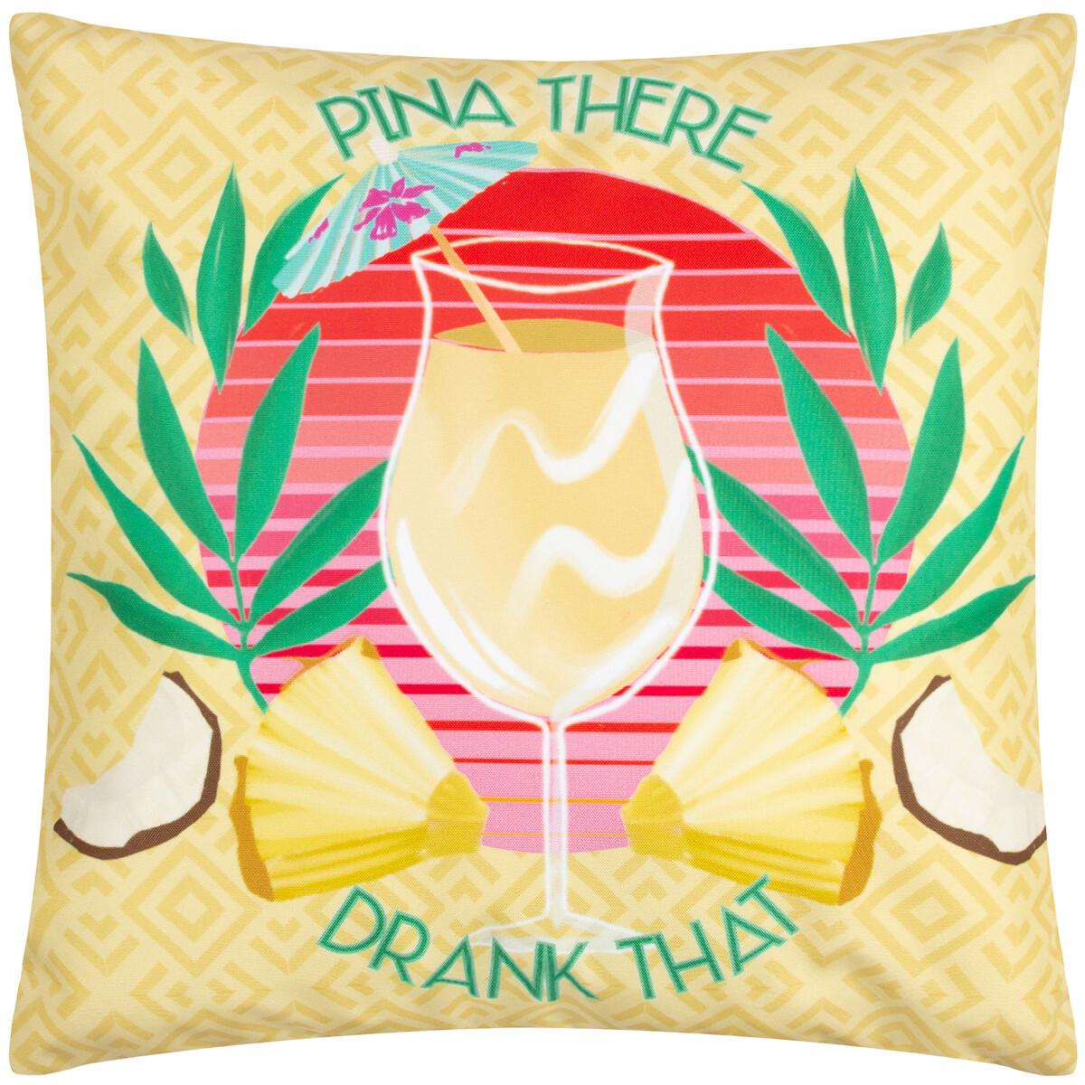 Pina There Abstract Outdoor Filled Cushion – image 2
