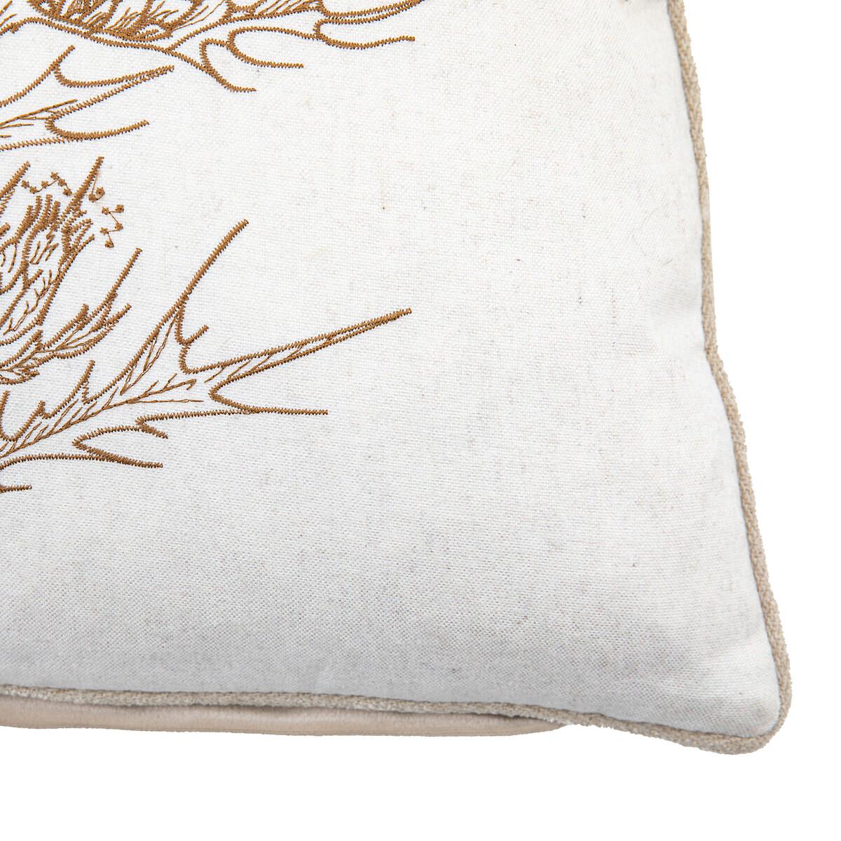 Thistle Embroidered Filled Cushion – image 3