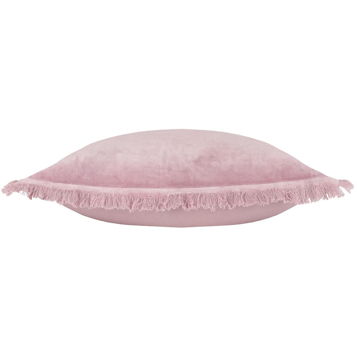 Gracie Velvet Fringed Feather Filled Cushion – image 3