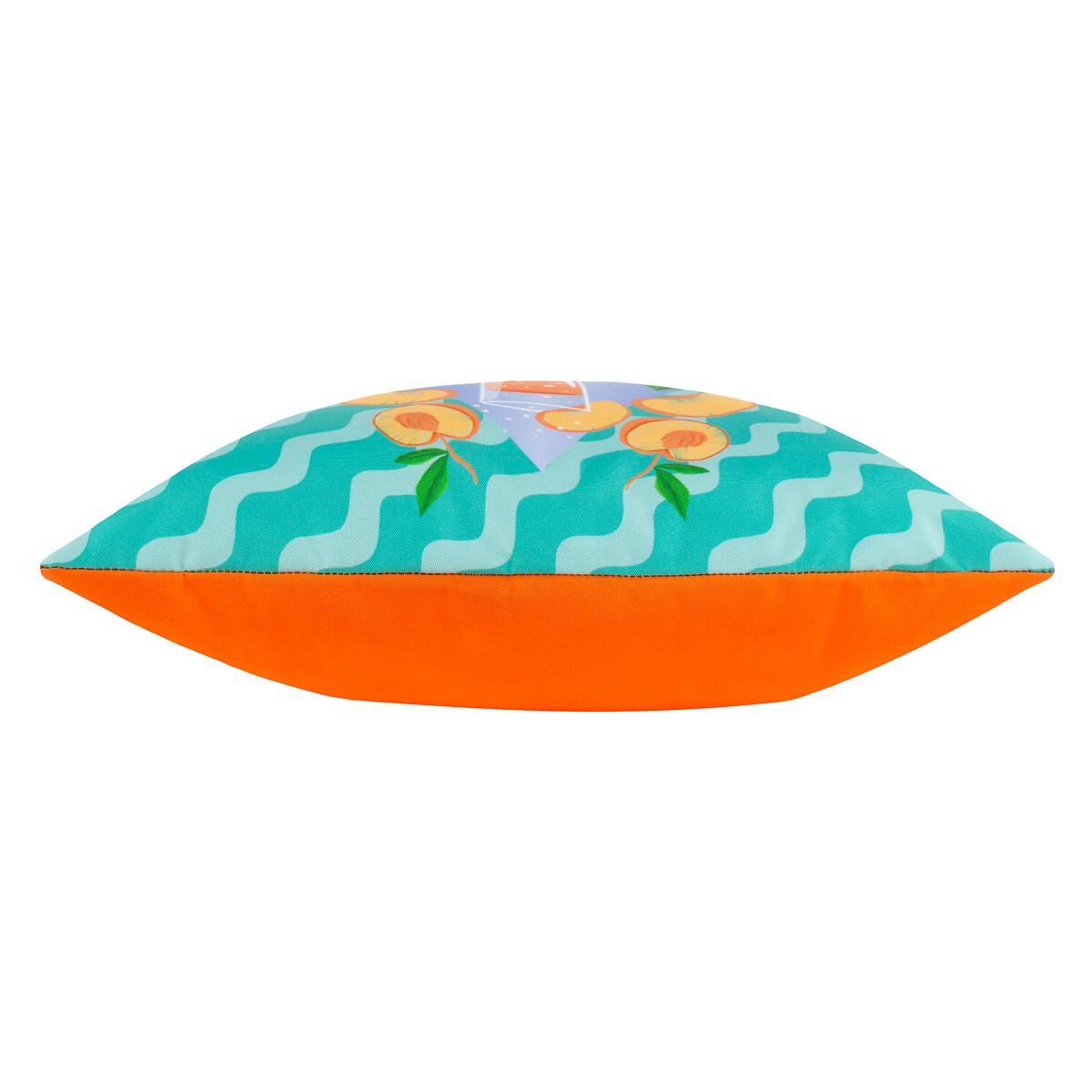 Peachy Abstract Outdoor Filled Cushion – image 4