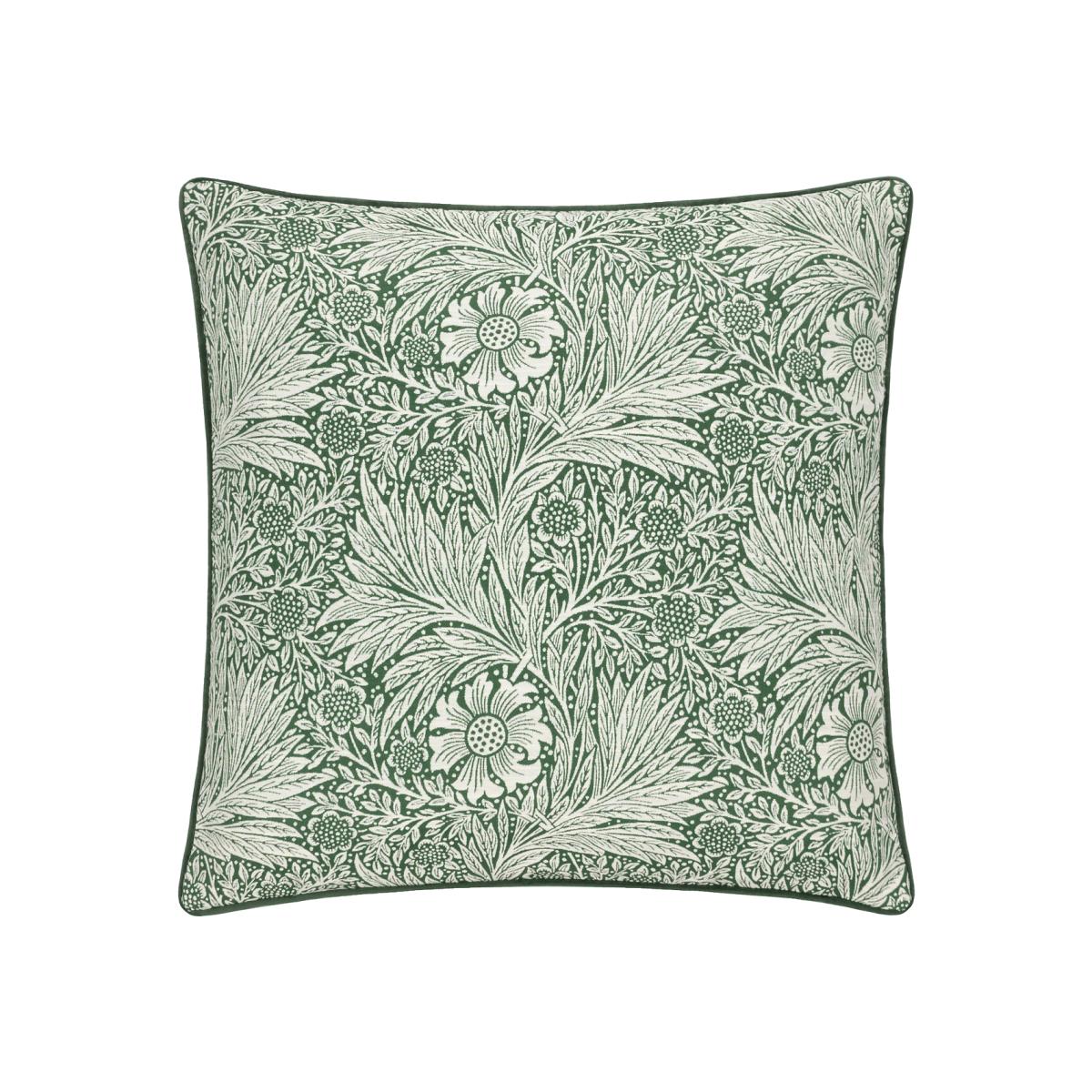 Marigold Jacquard Piped Feather Filled Cushion – image 1
