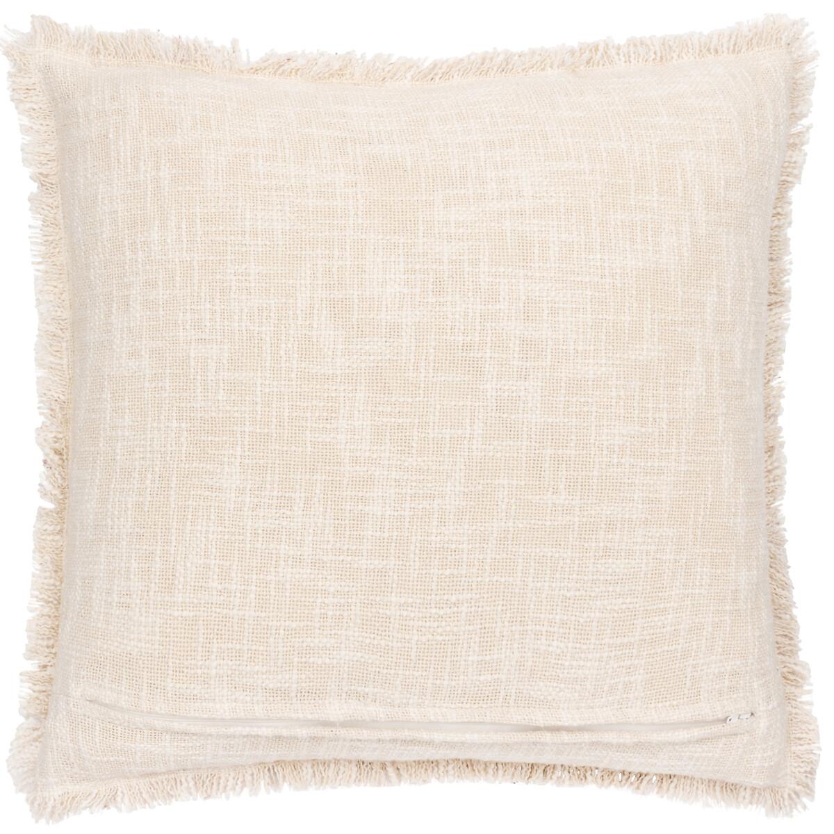 Durelle Damask Fringed Filled Cushion – image 2