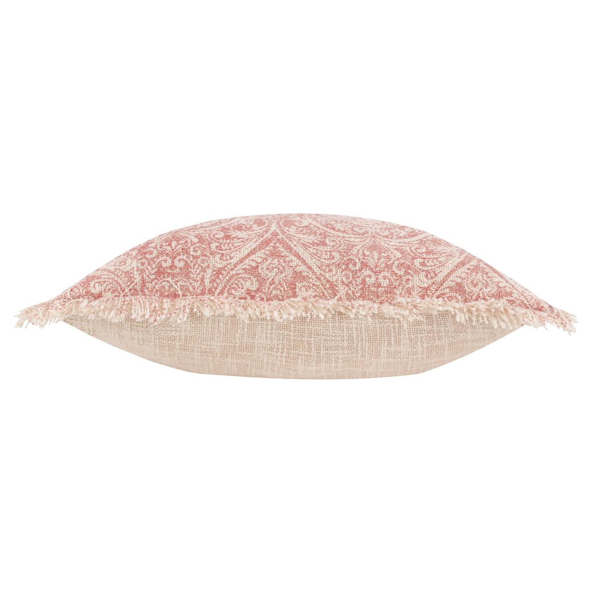 Durelle Damask Fringed Filled Cushion – image 3