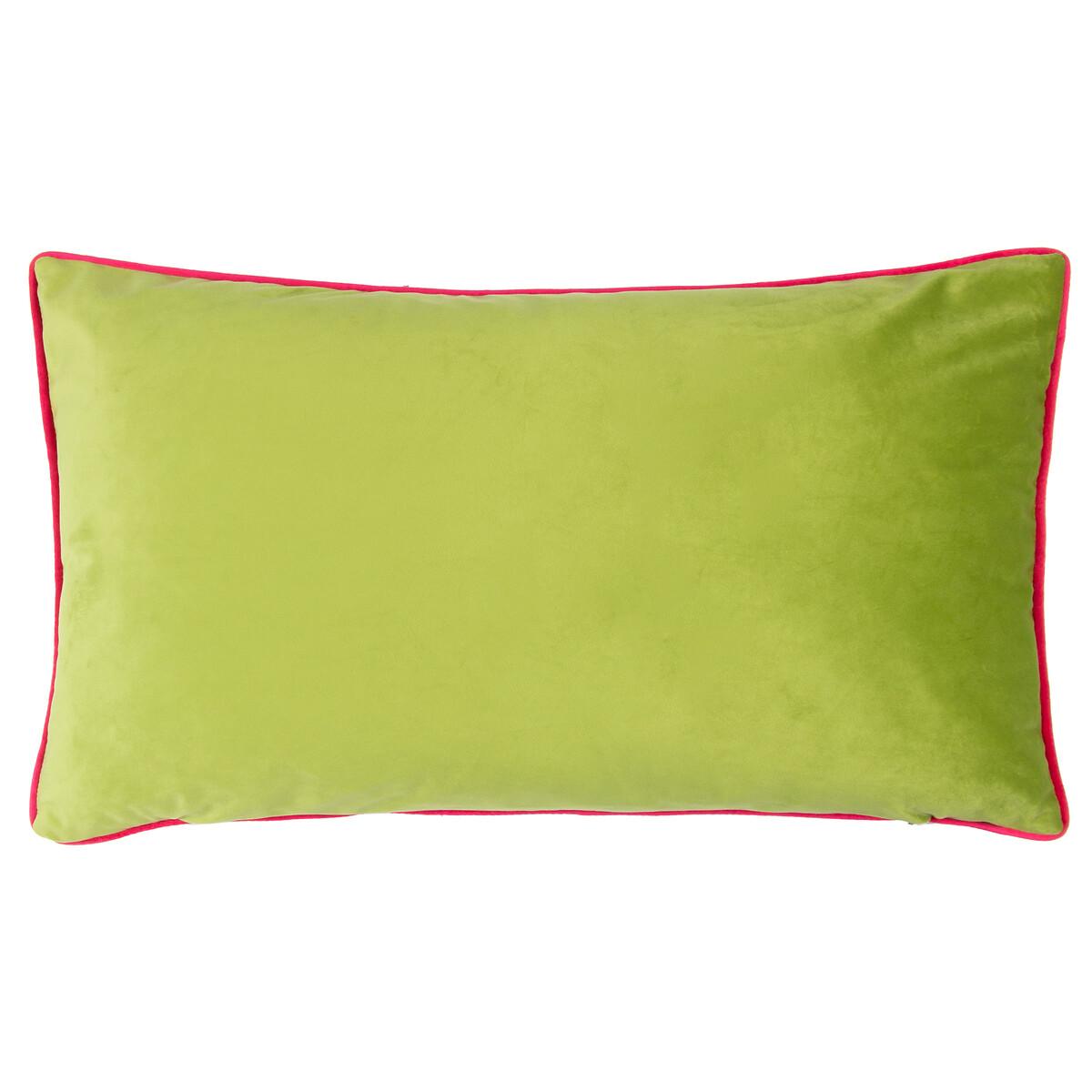 Tropical Peacock Piped Filled Cushion – image 3