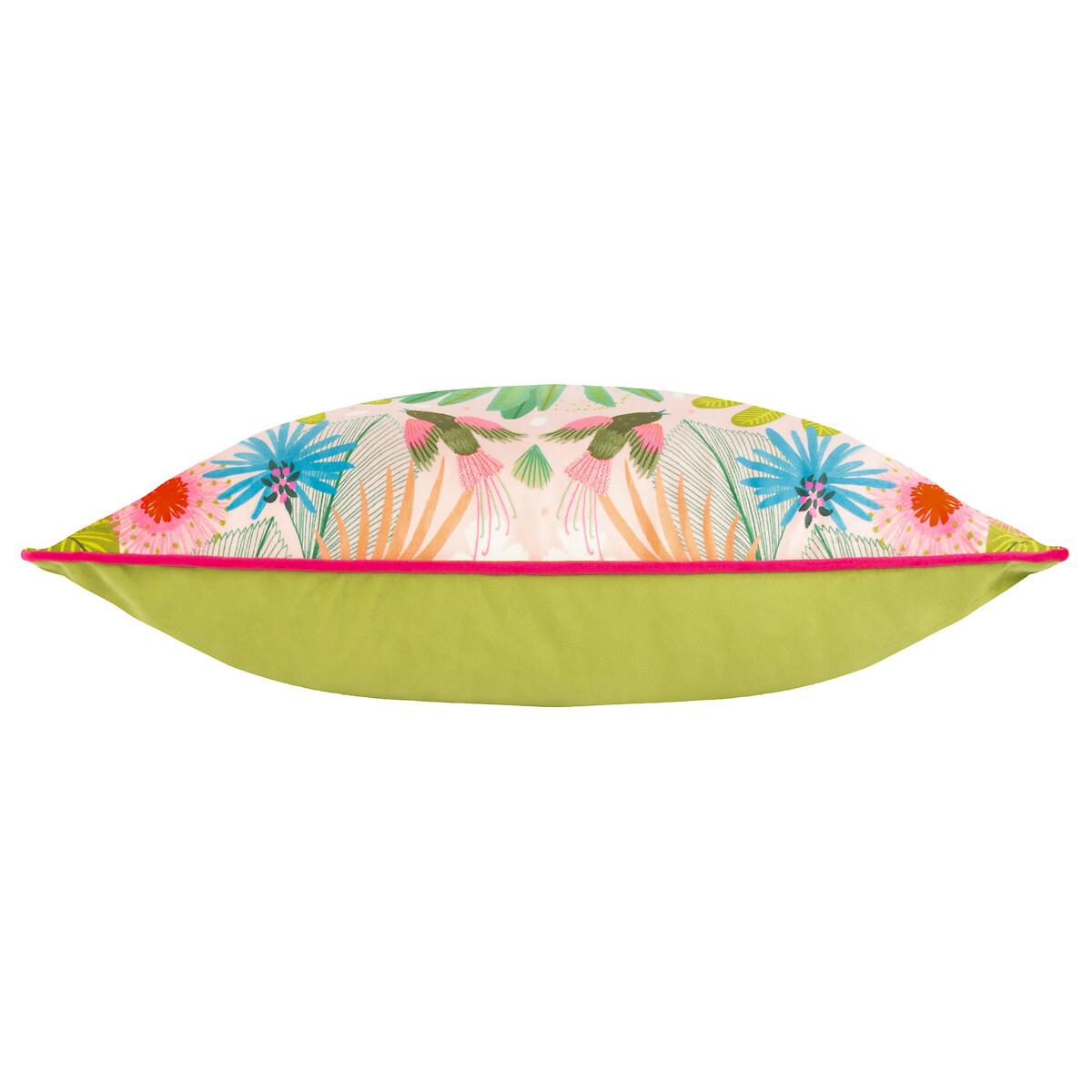 Tropical Peacock Piped Filled Cushion – image 4