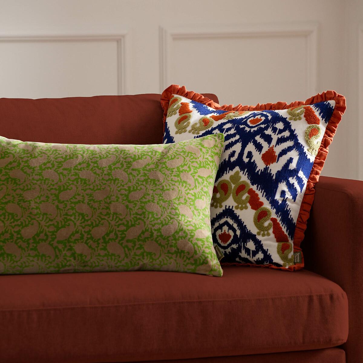 Boteh Printed Velvet Cushion – image 5