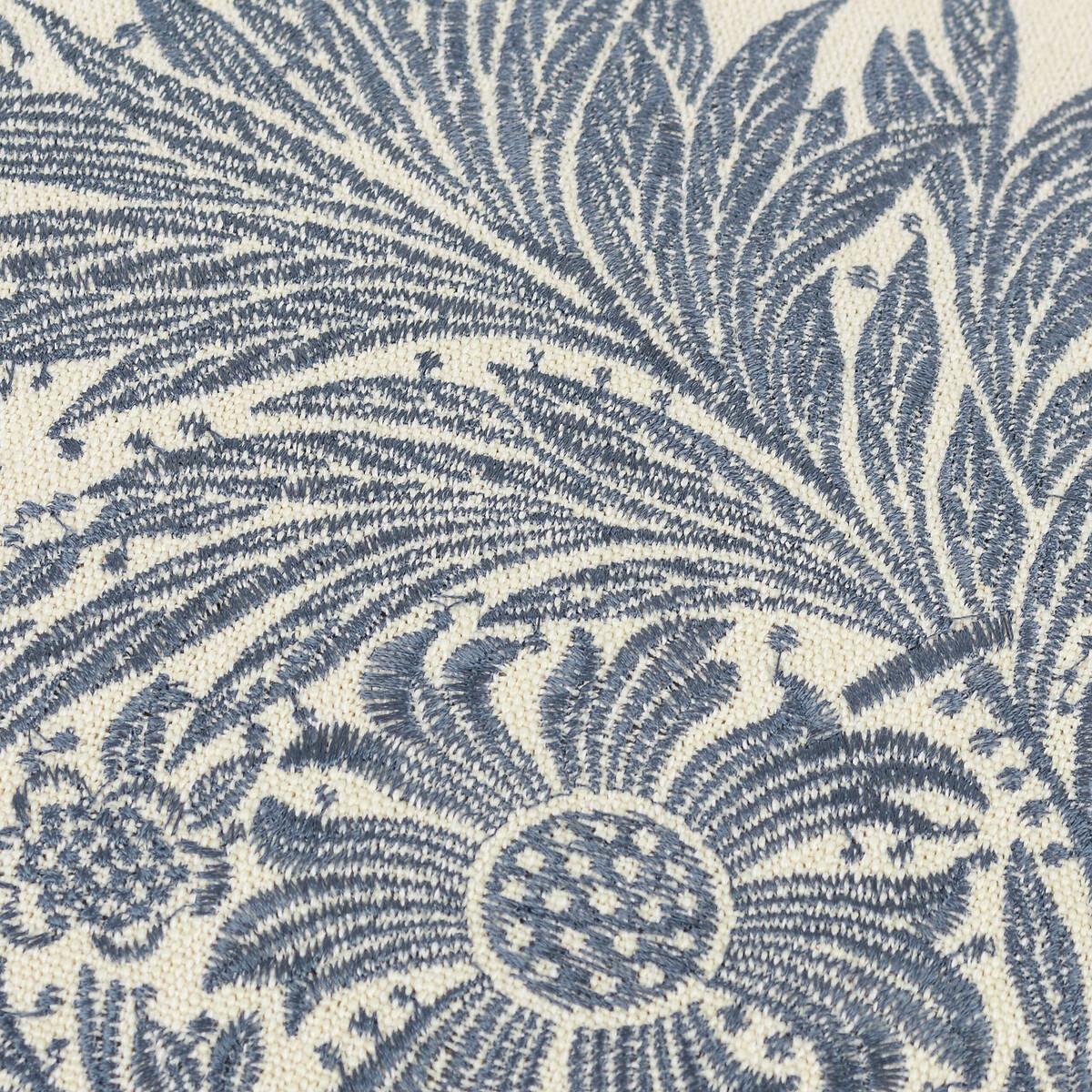 Marigold Embroidered Piped Feather Filled Cushion – image 2