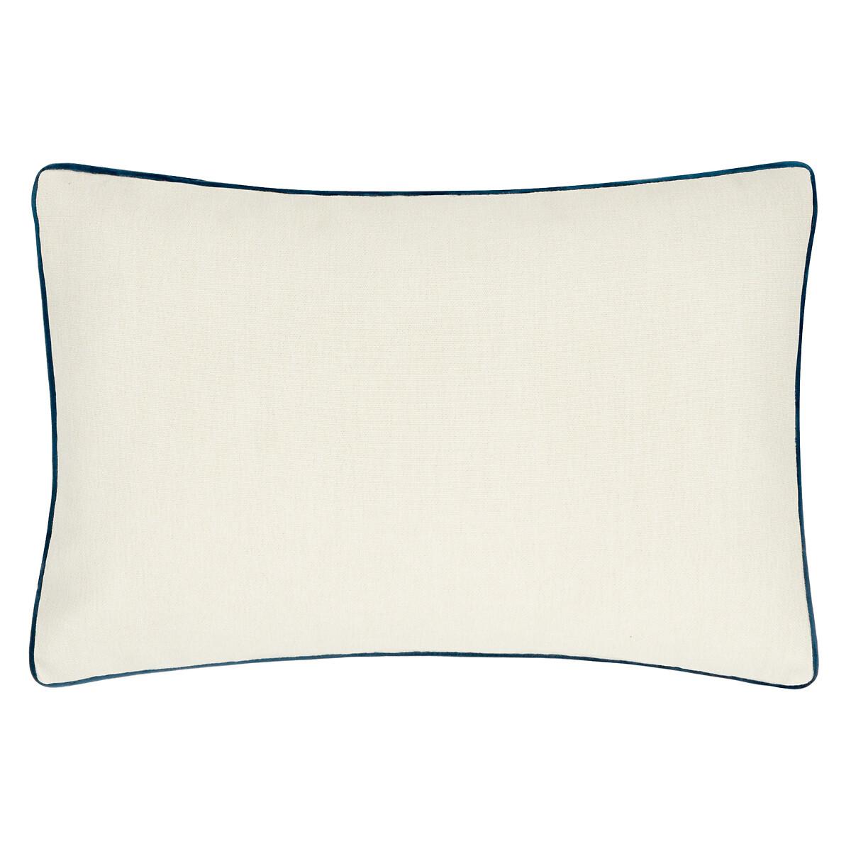Marigold Embroidered Piped Feather Filled Cushion – image 3