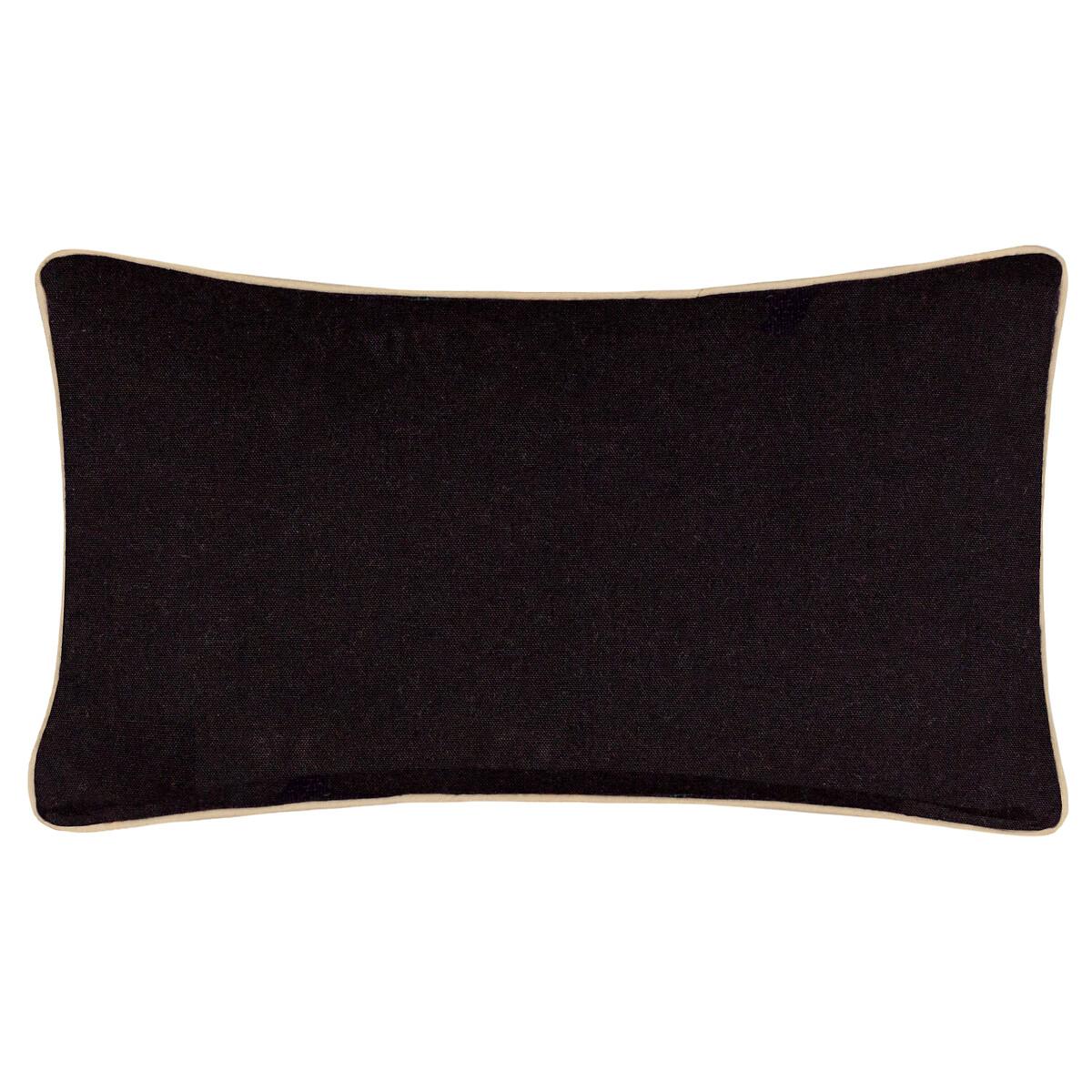 Mirrored Zebra Embroidered Cotton Cushion – image 2