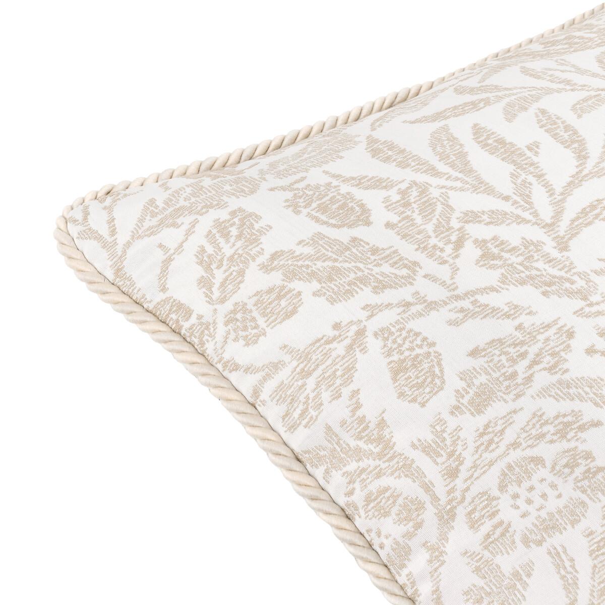 Acorn Tonal Jacquard Piped Feather Filled Cushion – image 4