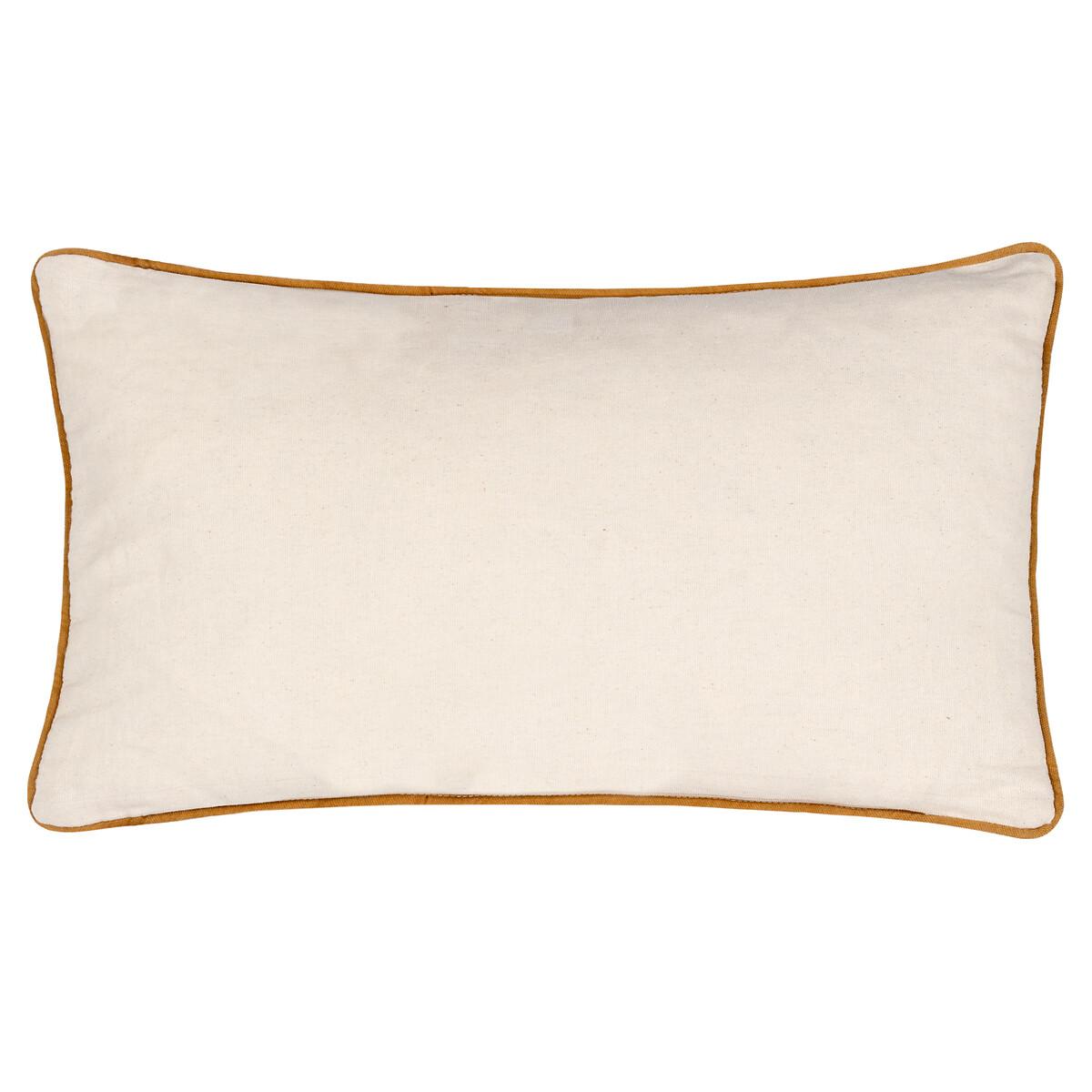 Mirrored Cheetah Embroidered Cotton Cushion – image 2