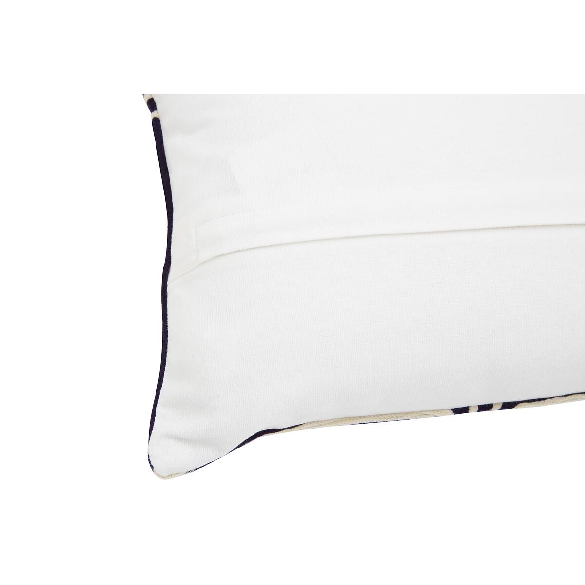 Absract Line Design Navy and White Filled Cushion 50x30cm – image 3
