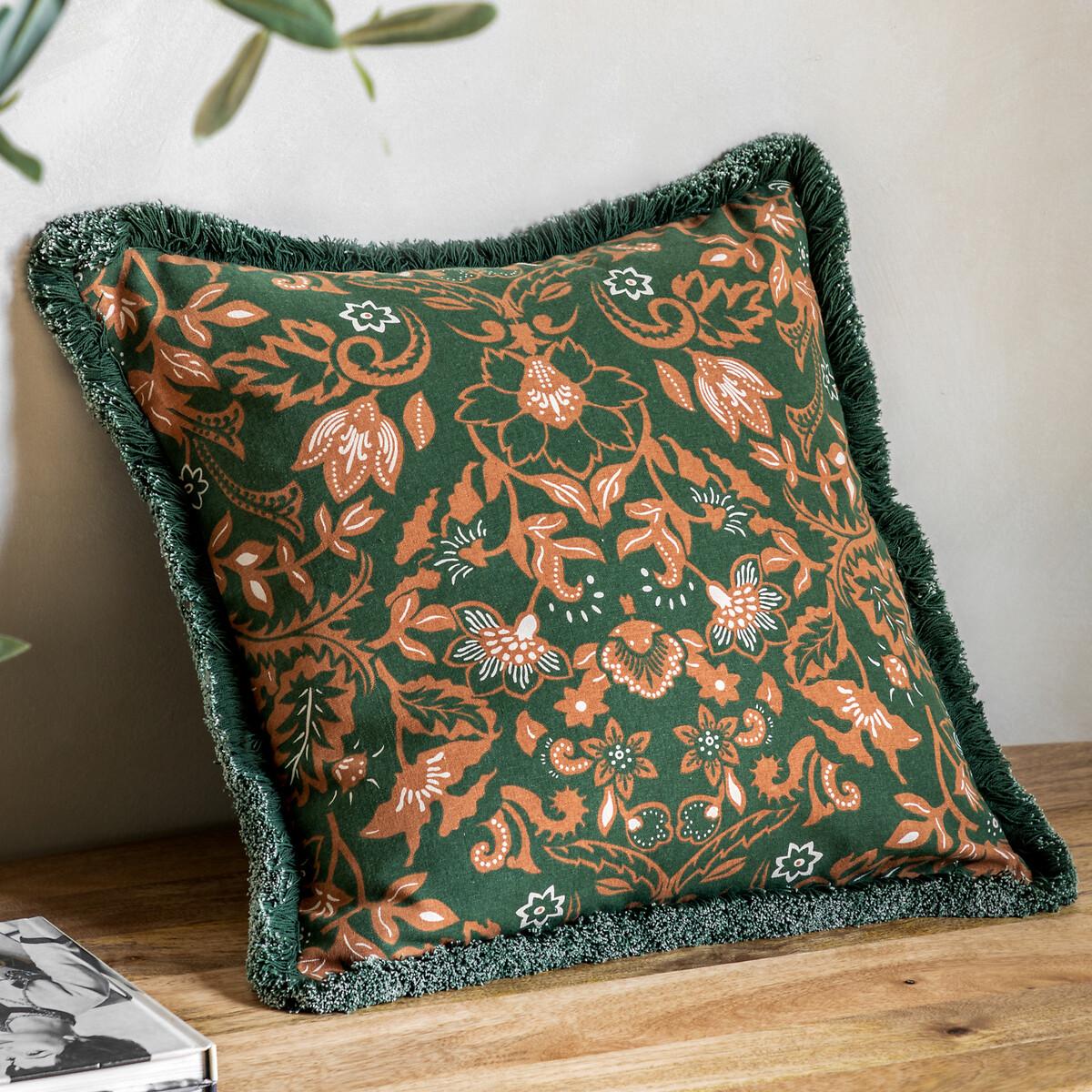 Botanical Print Cotton Filled Cushion – image 2