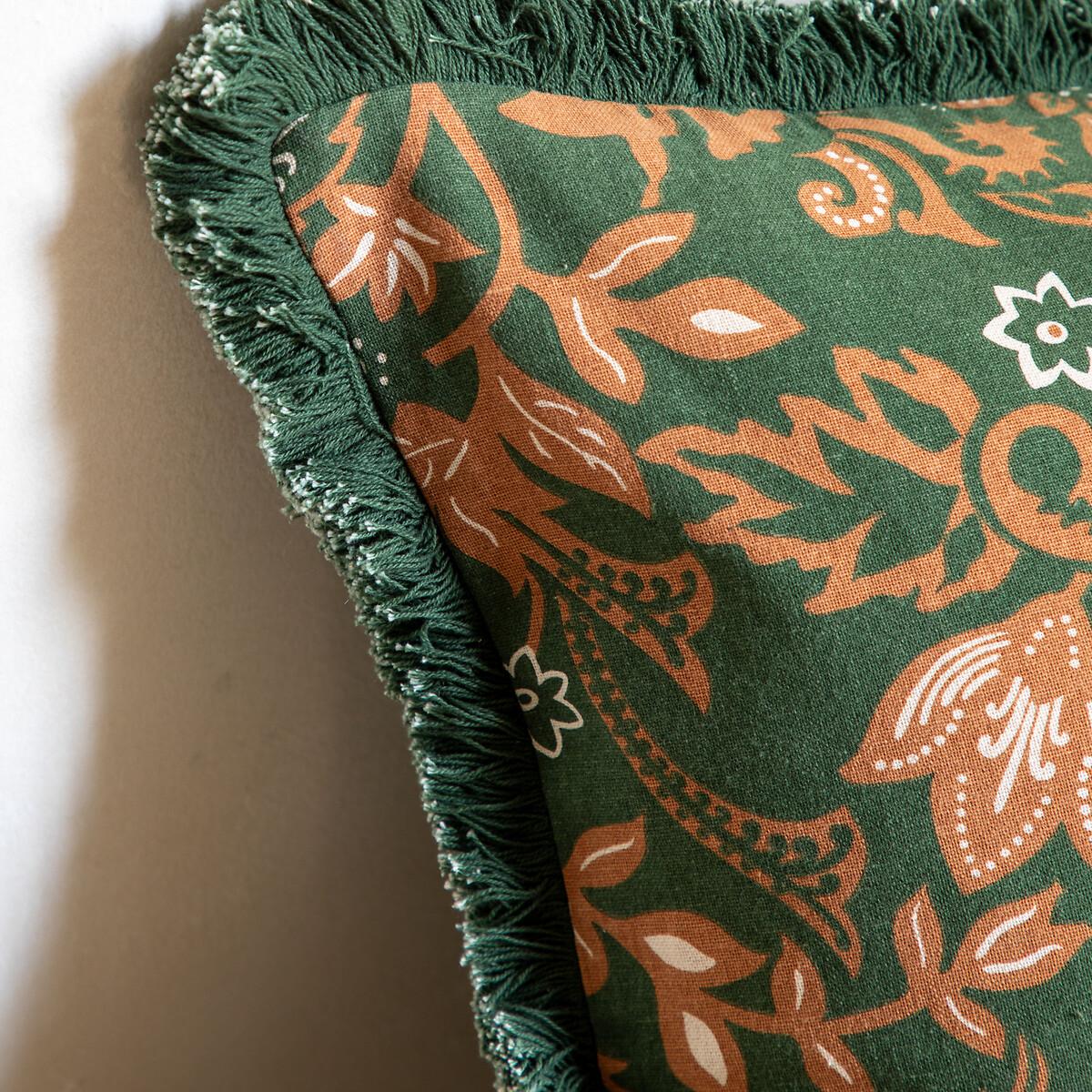 Botanical Print Cotton Filled Cushion – image 4