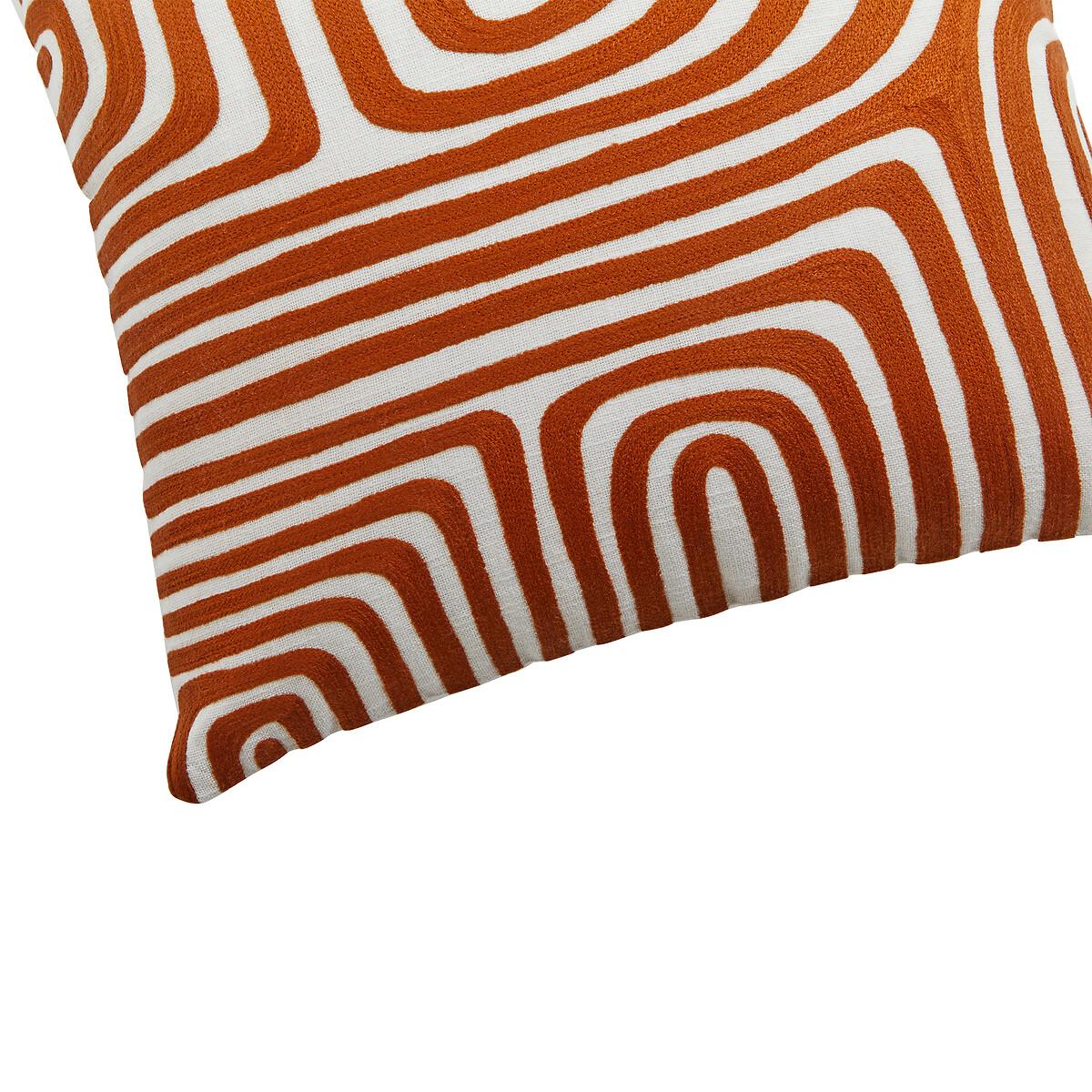 Bosie Ozella Rust And White Cushion – image 3