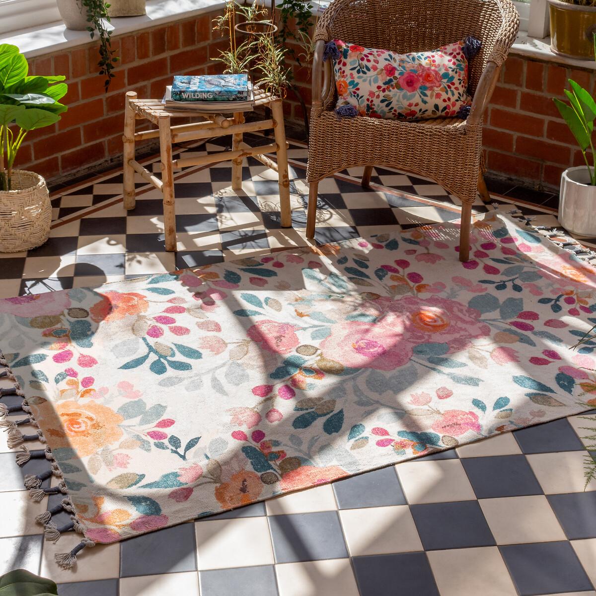 Posies Floral Tasselled Cushion – image 2