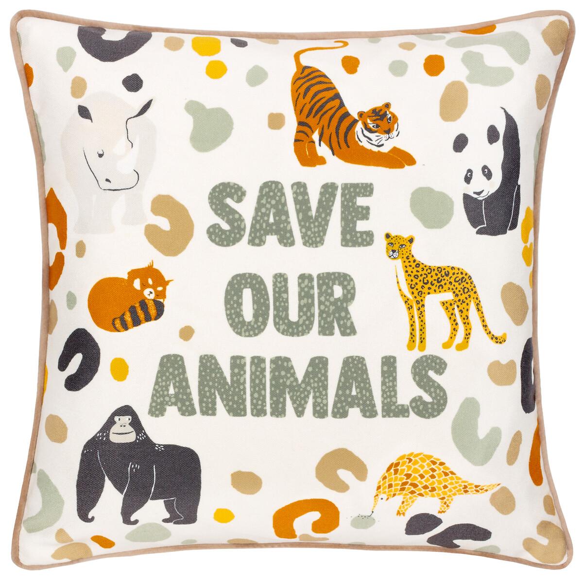 Wildlife Save Our Animals Cushion – image 2