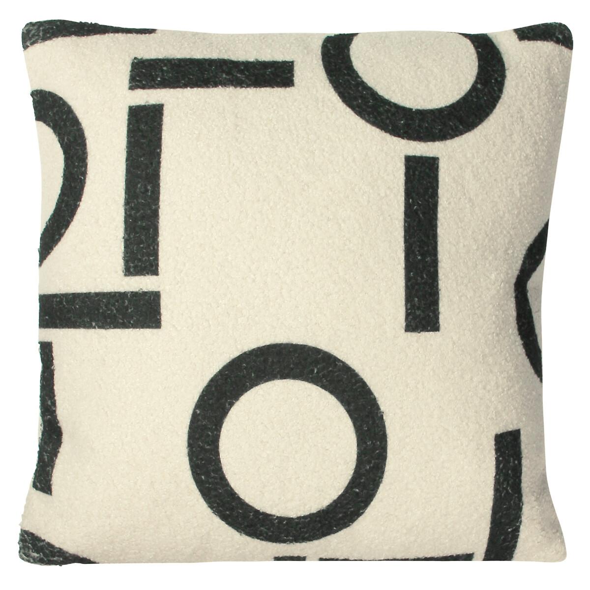 Shearling Circa Geometric Fleece Filled Cushion 43x43cm – image 2