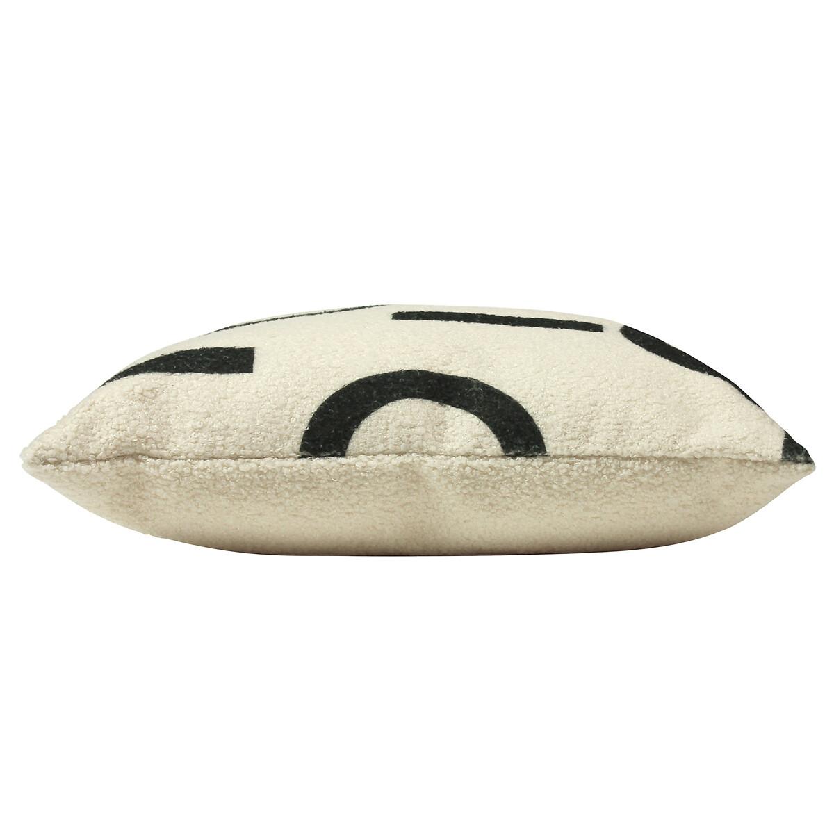 Shearling Circa Geometric Fleece Filled Cushion 43x43cm – image 3