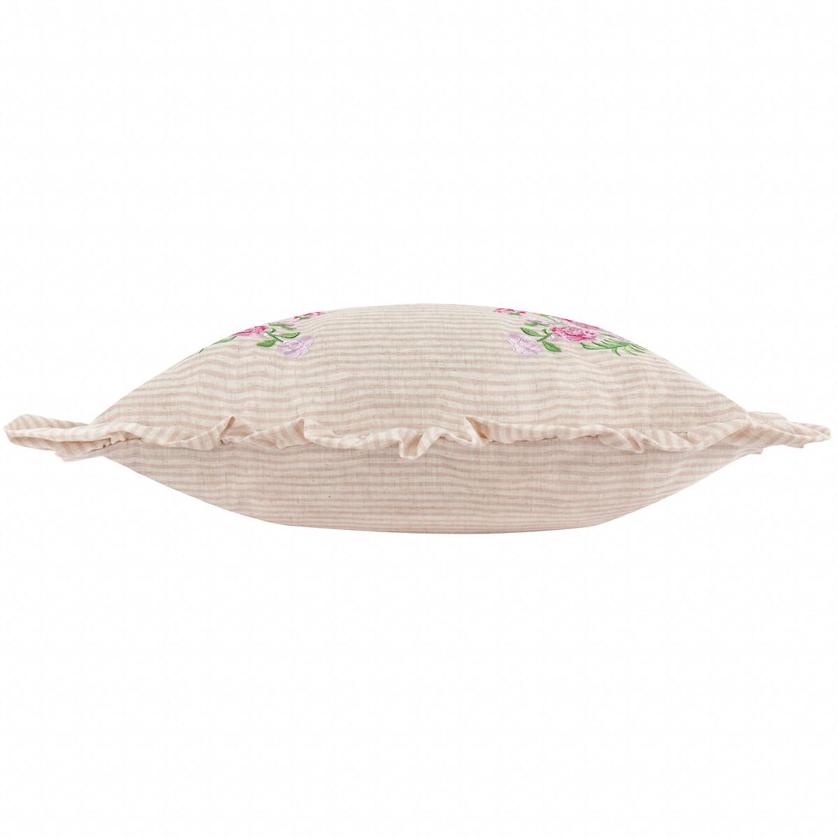 Martha Embroidered Ruffle Cushion – image 3