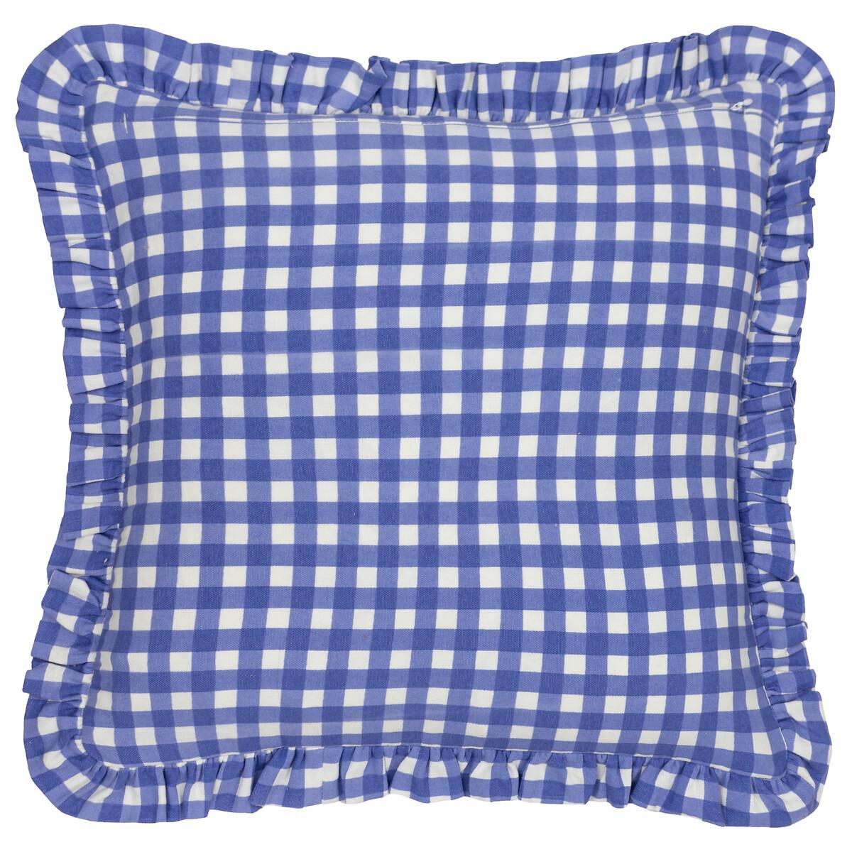 Maude Gingham Cotton Cushion – image 2