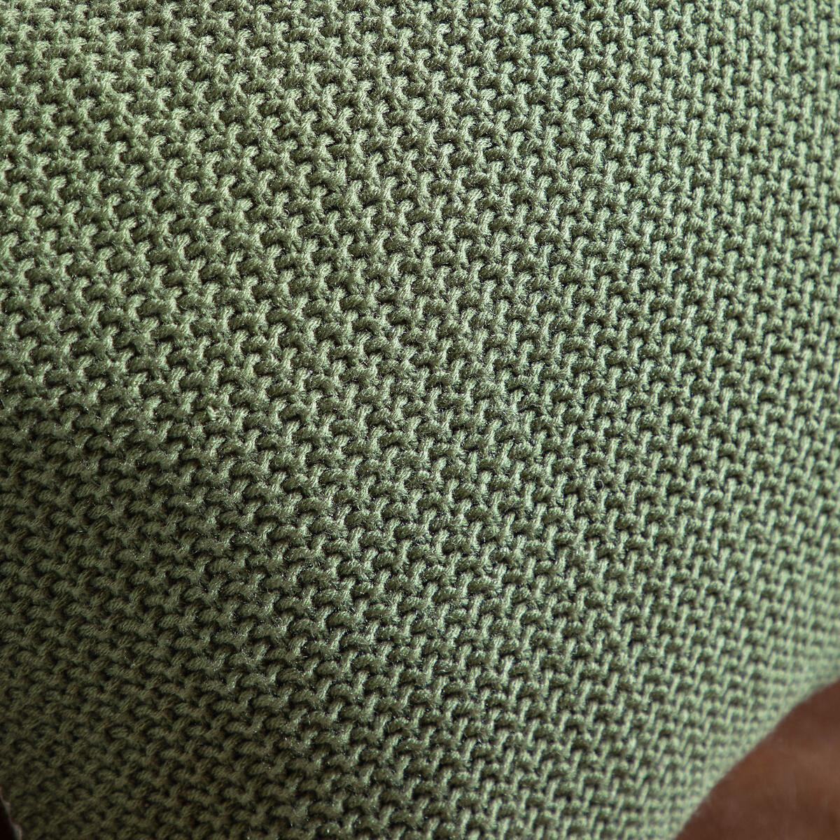 Moss Stitch Pom Pom Filled Cushion – image 5