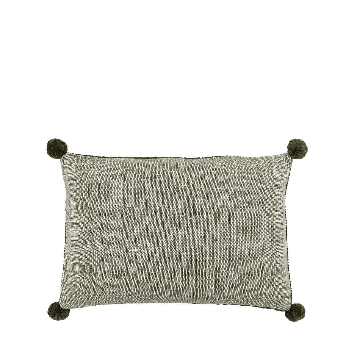 Moss Stitch Pom Pom Filled Cushion – image 8