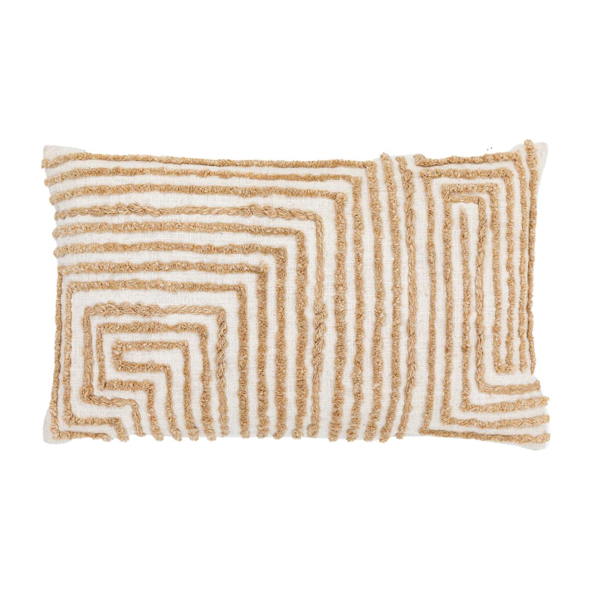 Line Print Filled Cushion – image 1