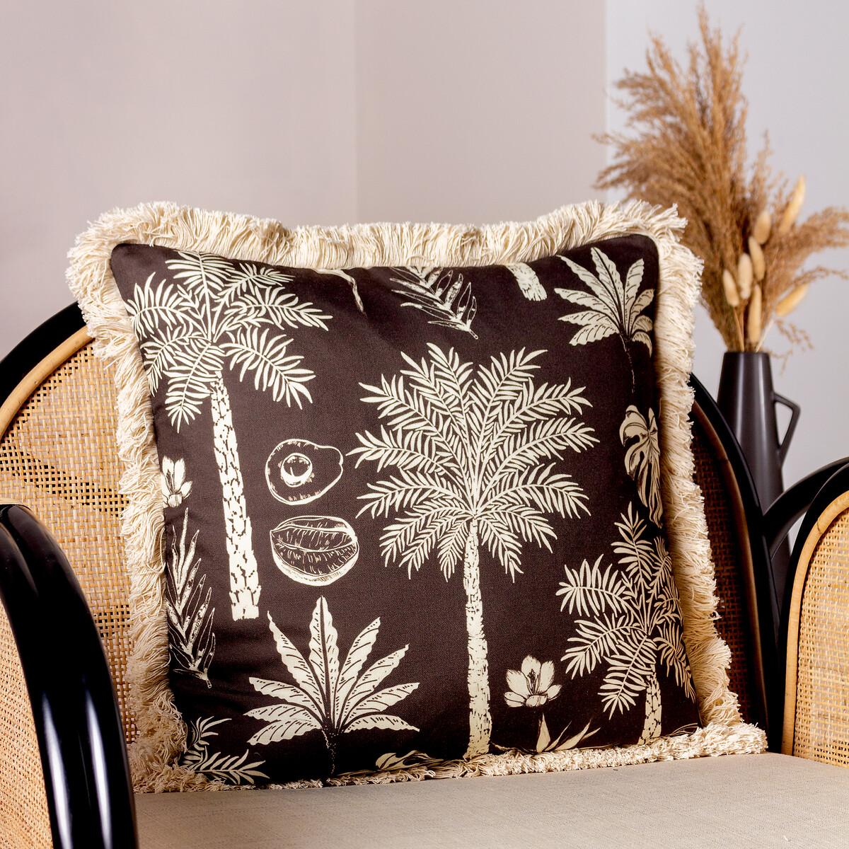 Colonial Palm Fringed Cushion – image 1