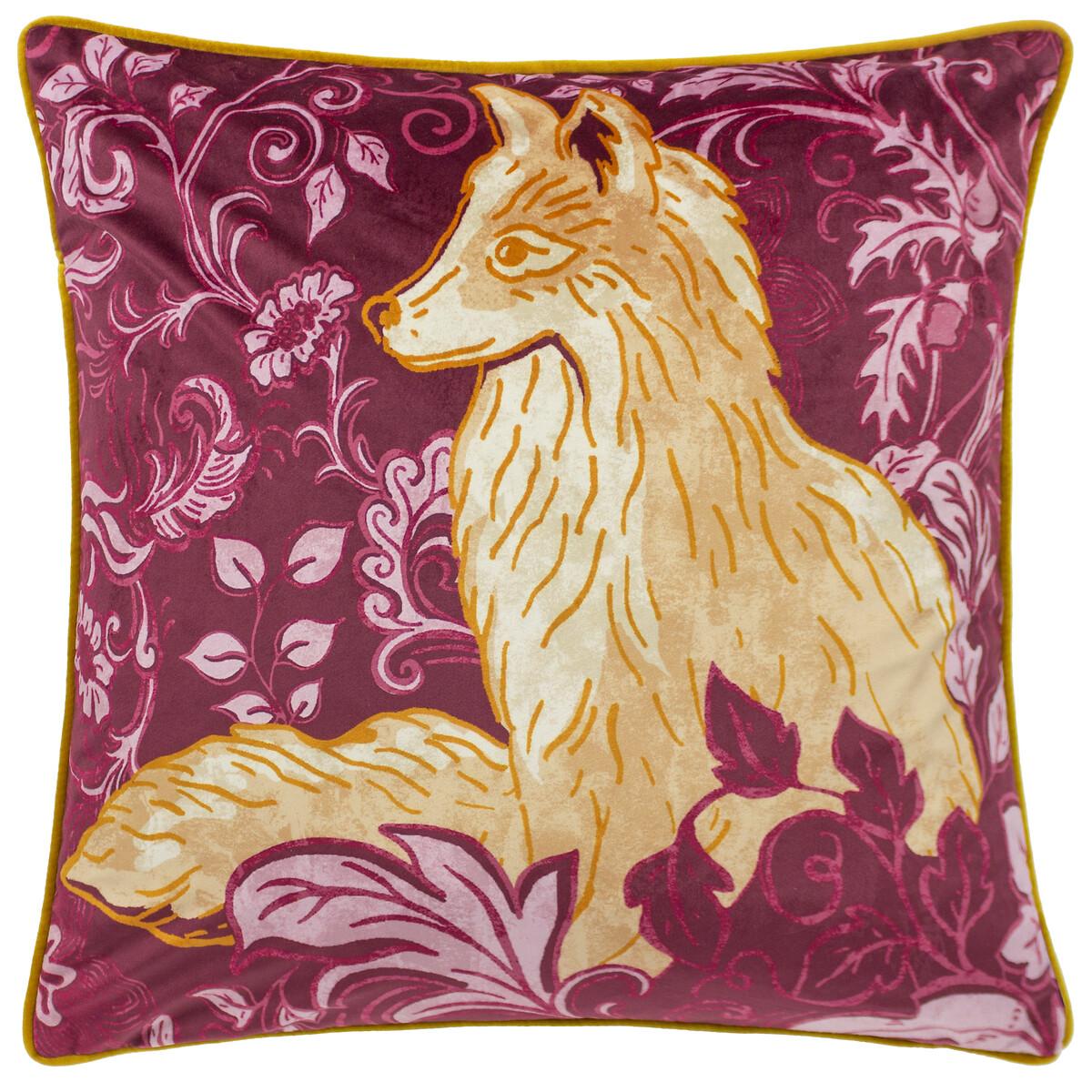 Harewood Fox Velvet Piped Cushion – image 2