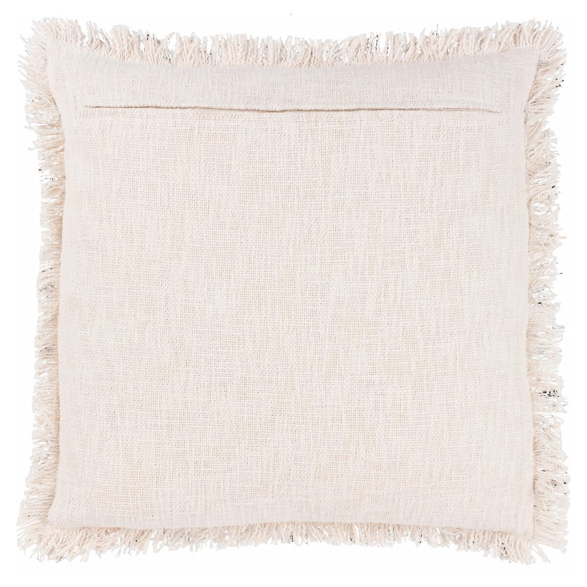 Hara Woven Fringed Filled Cushion 50x50cm – image 2