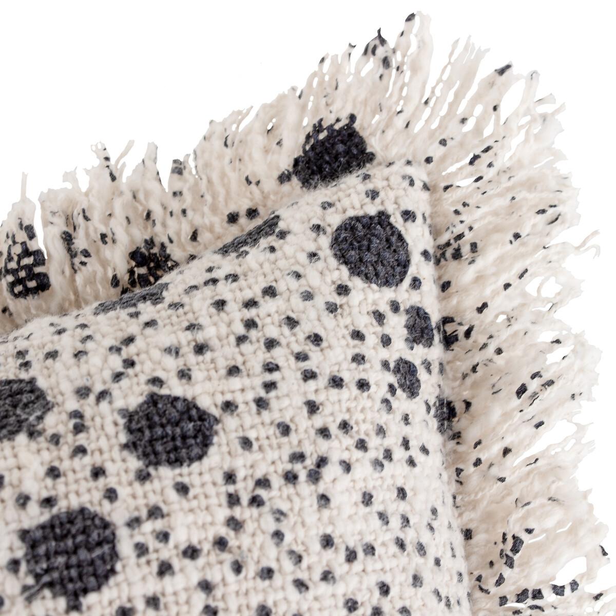 Hara Woven Fringed Filled Cushion 50x50cm – image 4